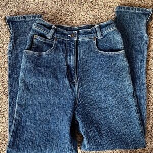 Fade Out Jeans Ruched Textured Stretch Denim Couture Ankle Zip Women’s Size 26
